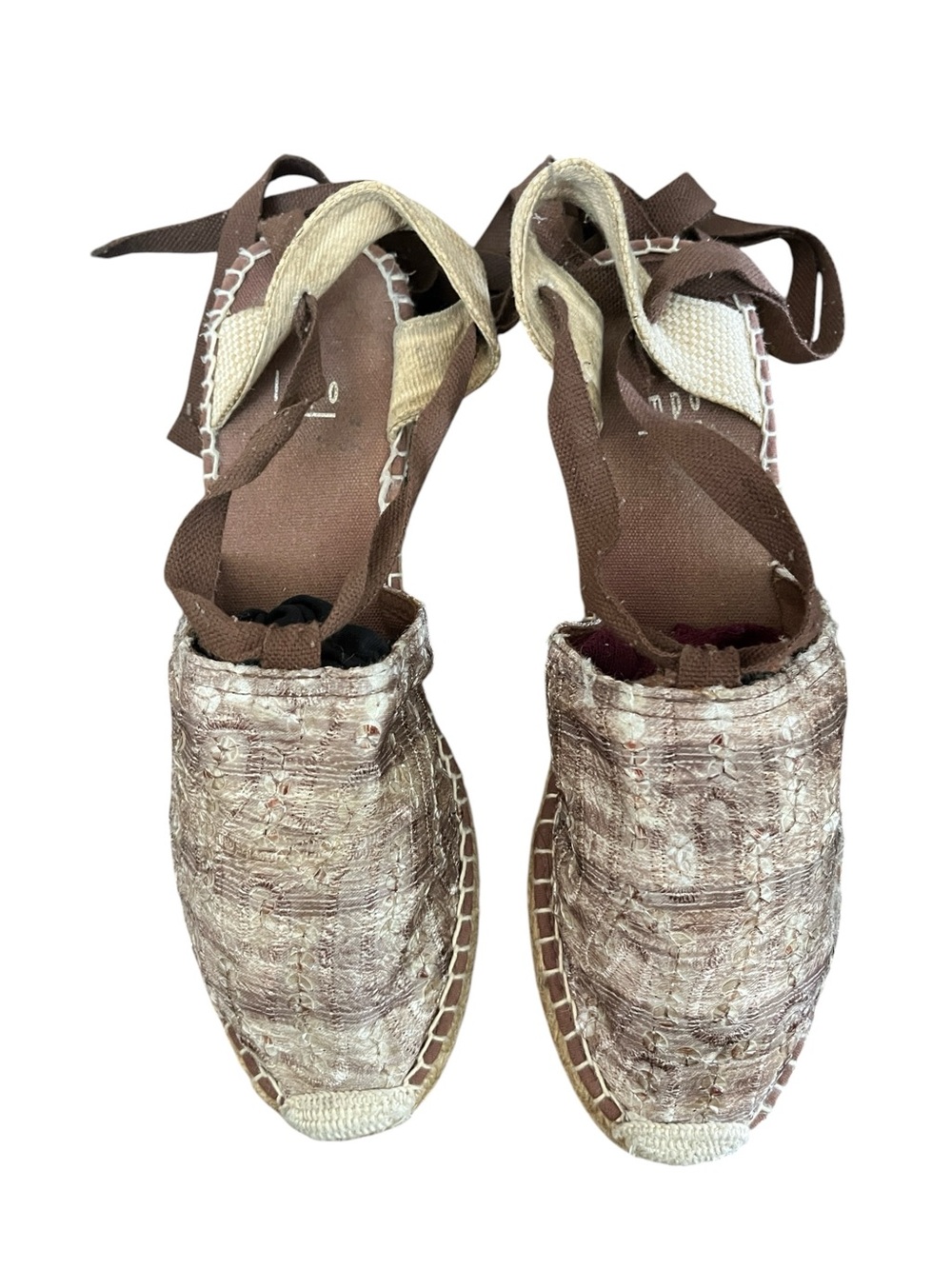 Impo Lace-Up Espadrille Wedge Sandals Size 9.5